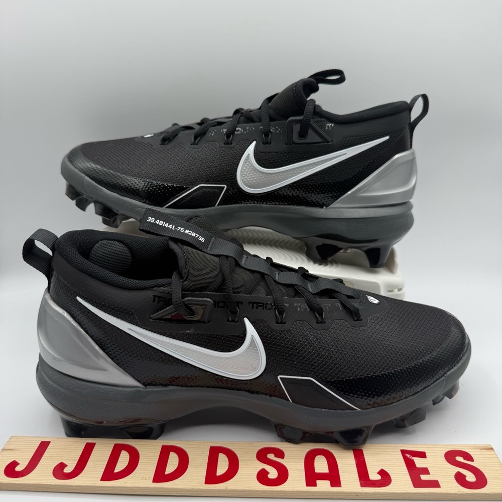 Nike Force Trout 9 Elite MCS Baseball Cleats Black Silver FZ0884-001 Men’s Sizes